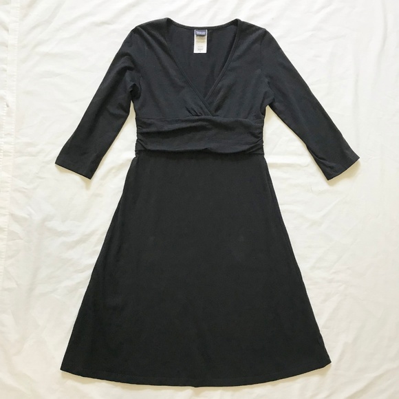 organic cotton black dress